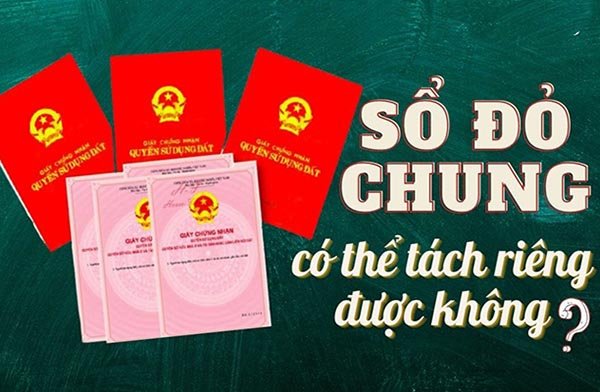 MUA NHÀ SỔ CHUNG CÓ TÁCH SỔ ĐƯỢC KHÔNG?